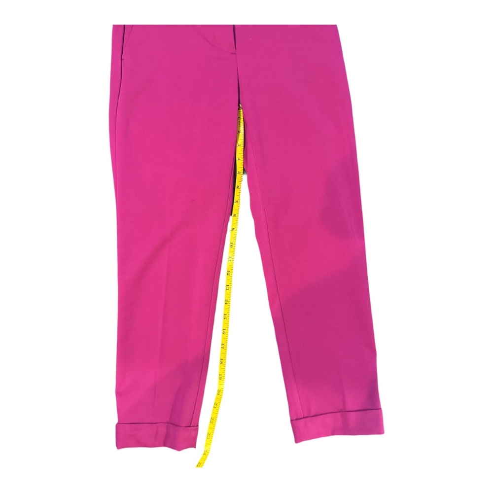 LOFT Magenta Cuffed Ankle Cropped Pants - Picture 5 of 6
